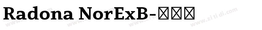 Radona NorExB字体转换